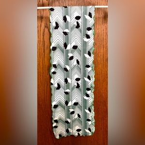 Women's Long Fashion Scarf Wrap Lightweight Green Blue White 4+ Feet Long Floral